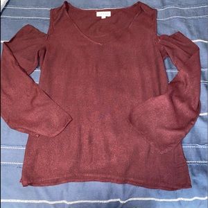 Burgundy blouse